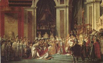 Jacques-Louis  David Consecration of the Emperor Napoleon (mk05) Spain oil painting art